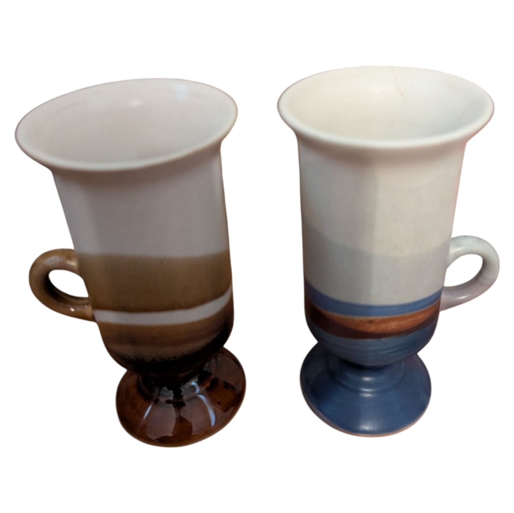 Set Of 2 Vintage Otagiri Pottery Irish Coffee Mugs